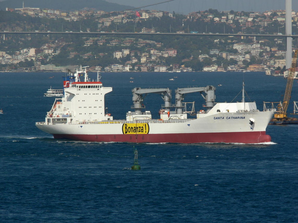 Reefer im Bosporus