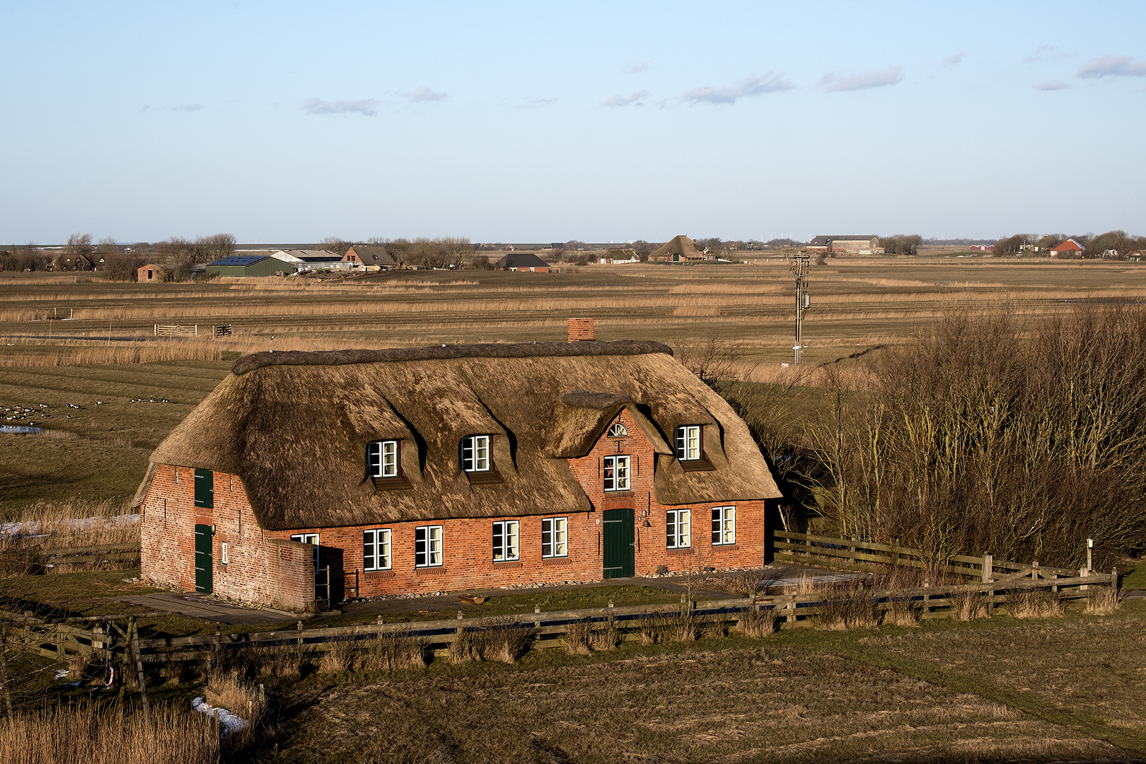 Reetdachhaus im nordfriesischen Stil