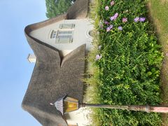 Reetdachhaus in Nebel auf Amrum