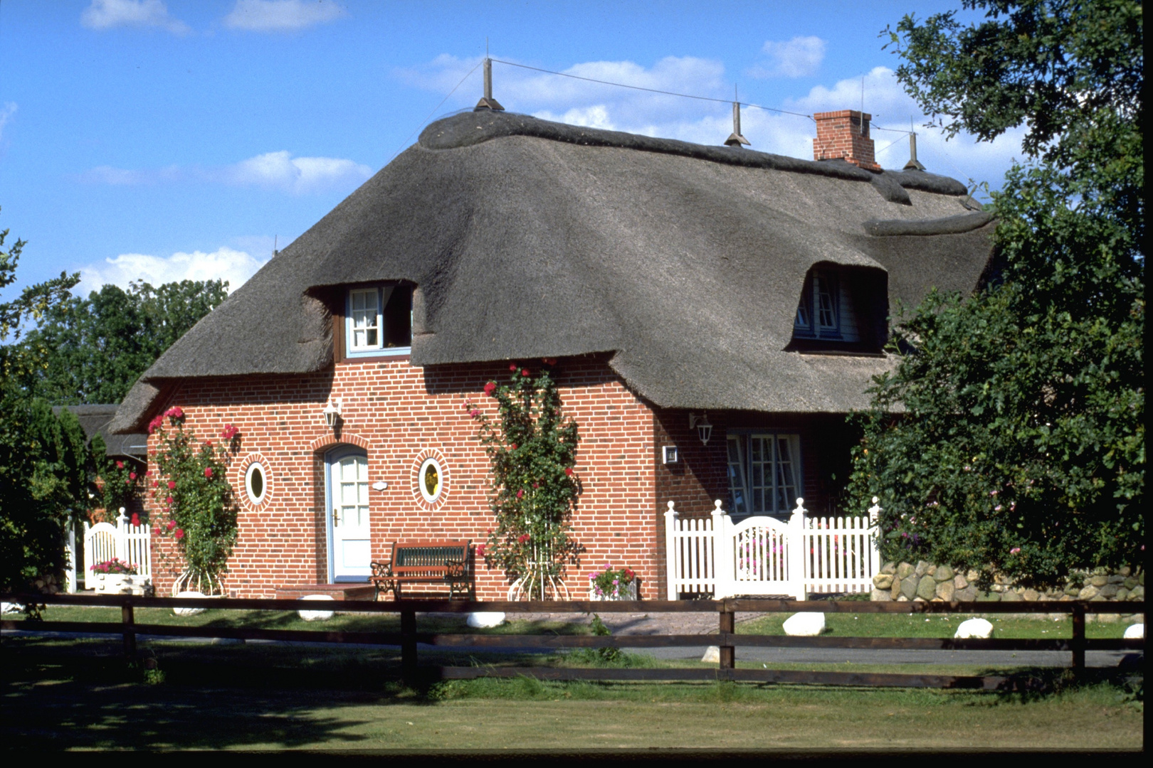 Reetgedecktes Haus