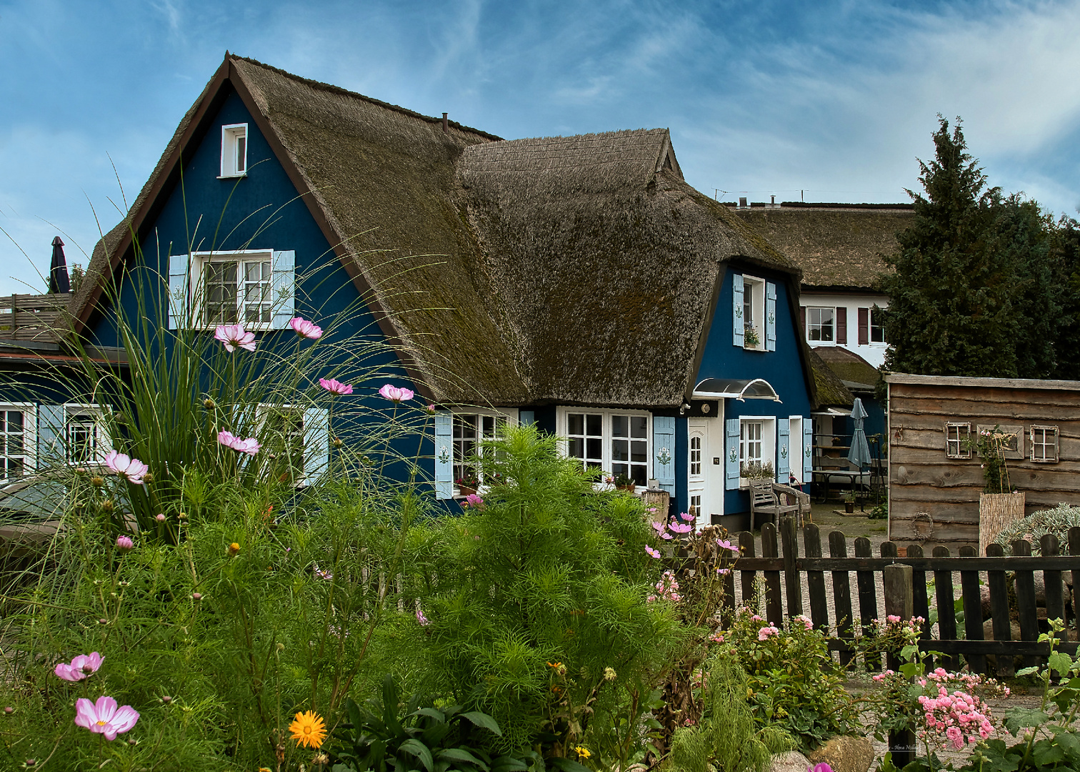 Reetgedecktes Haus 