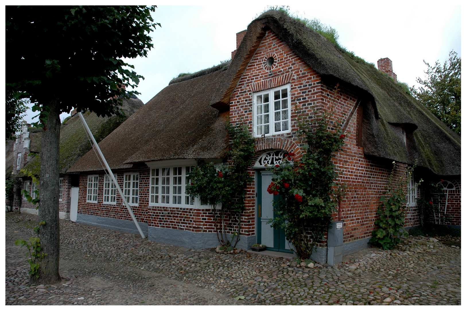 Reetgedecktes Haus in Dänemark