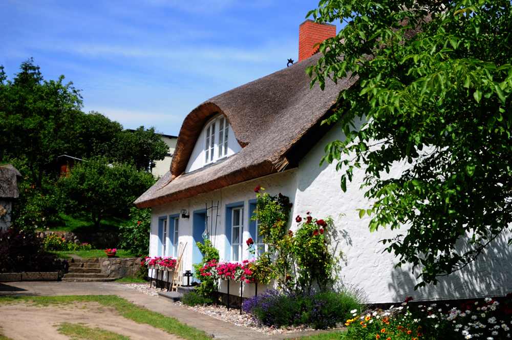 Reetgedecktes Haus in Göhren