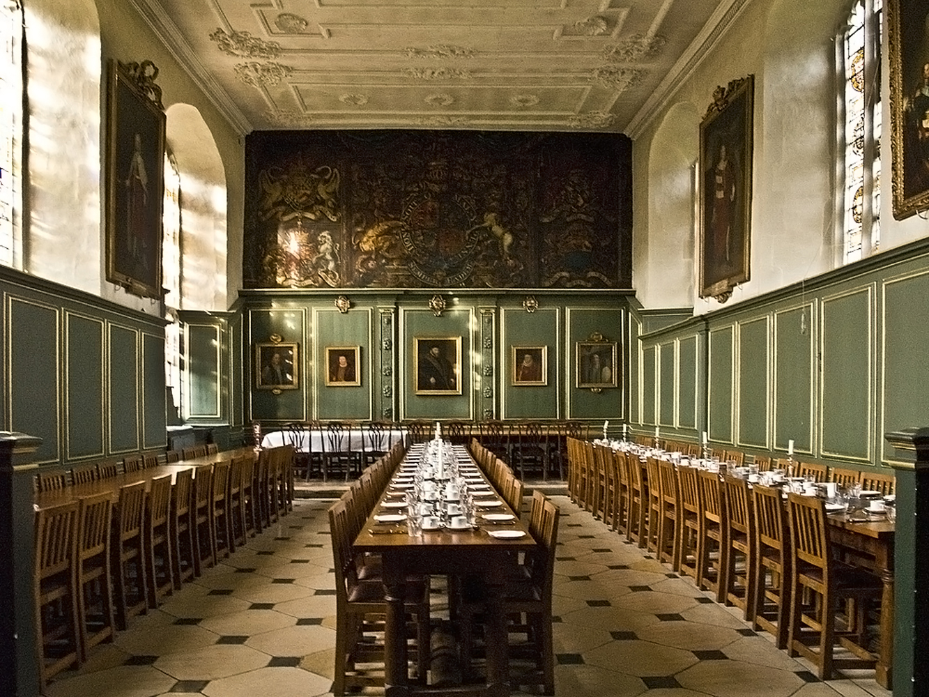 Réfectoire de Magdalena College  --  Cambridge  --  Speisesaal von Magdalena College