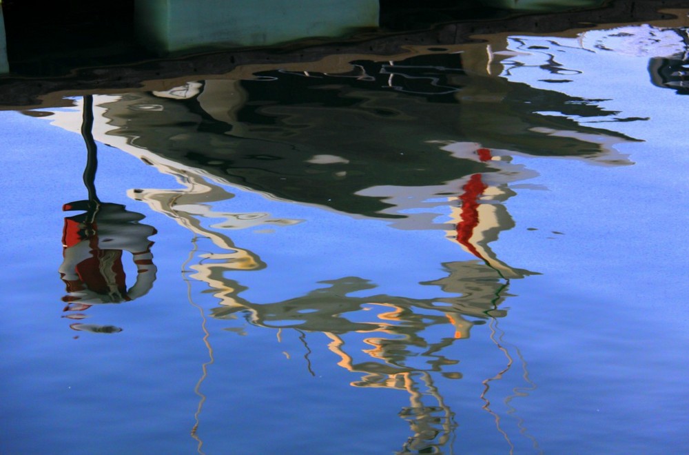 Reflected Boat in Vilamoura