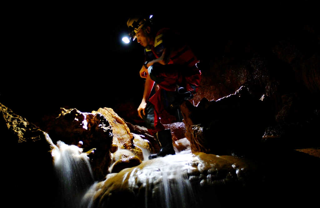 Reflected in the cave