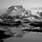 Reflection in black and white