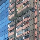 Reflection in Citibank building, Katowice, Poland