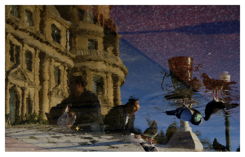 Reflection in front of Haydarpasa / Istanbul