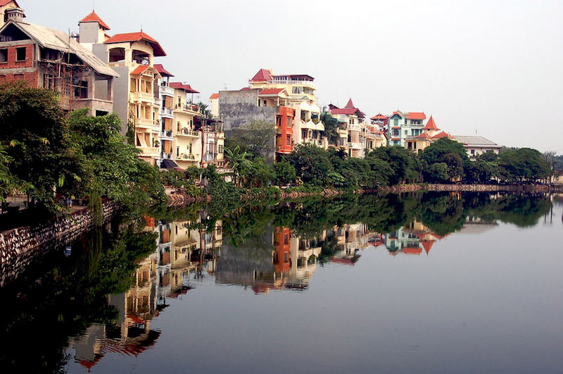 Reflection in Ho Tai, Hanoi, Vietnam