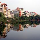 Reflection in Ho Tai, Hanoi, Vietnam