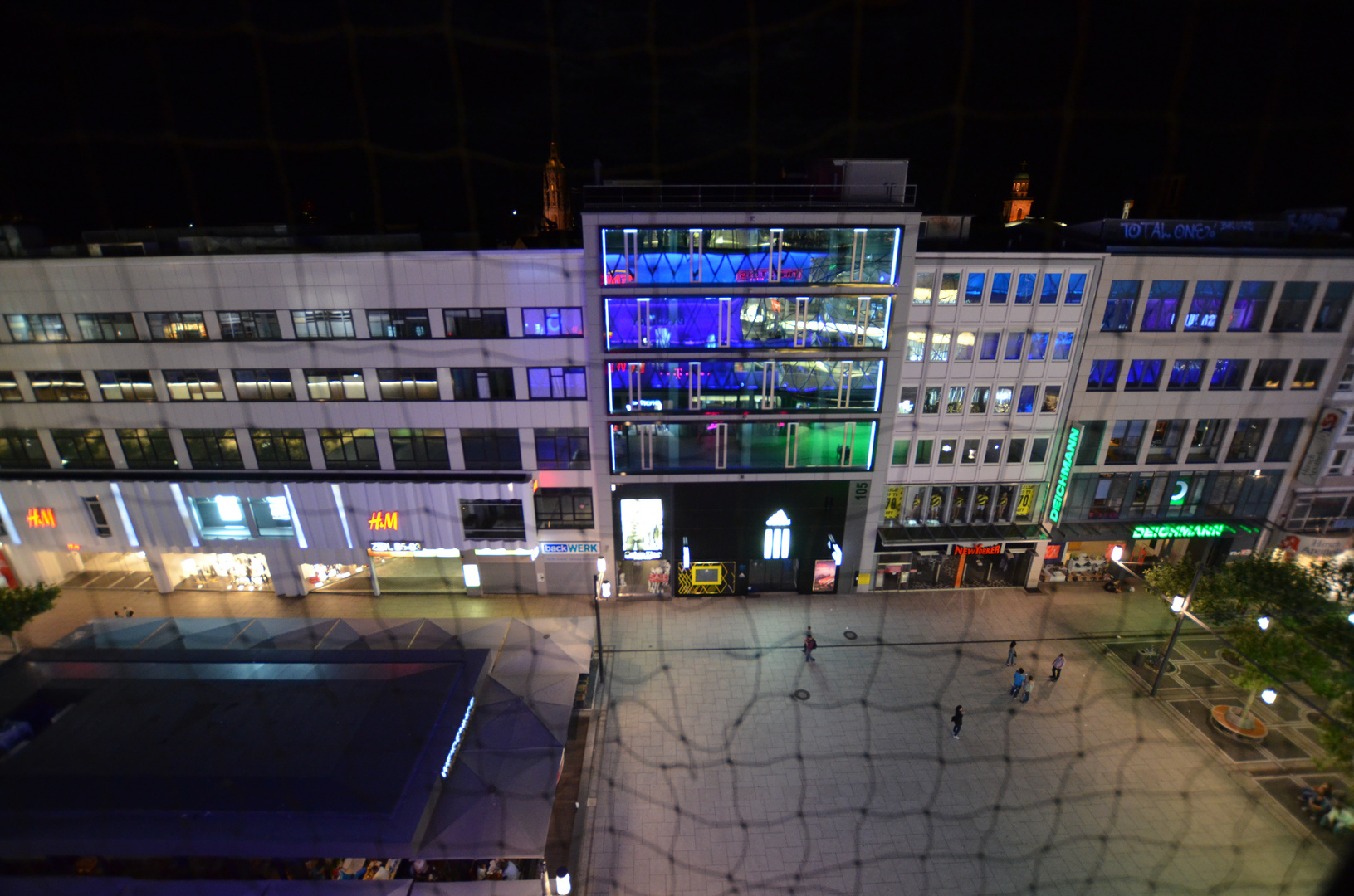 Reflection of MyZeil in the windows of the building on the other side of Zeil