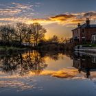 Reflection of sunset