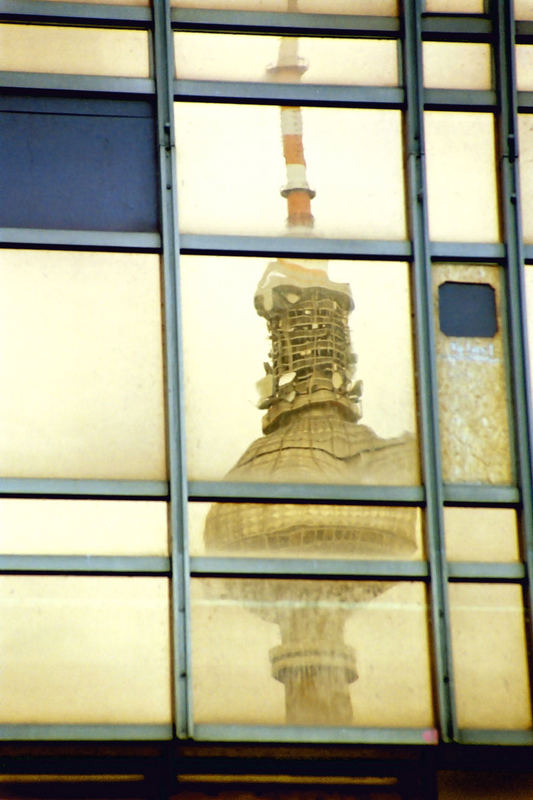 Reflection of the TV tower