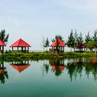 Reflection on quiet lake