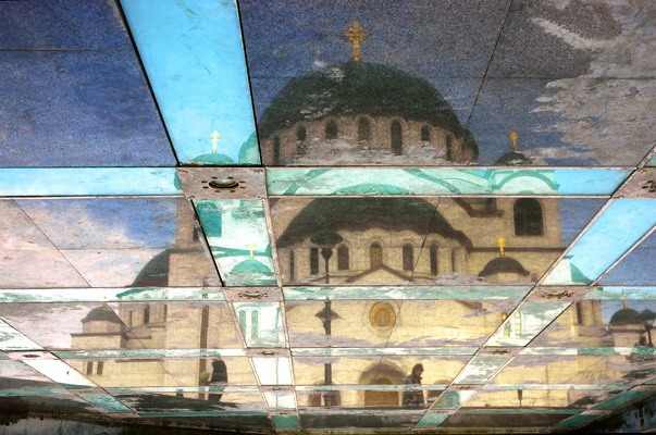 Reflection, St Sava temple, Belgrade