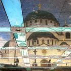 Reflection, St Sava temple, Belgrade