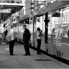 Reflections in a Train - Glacier Express at Brig