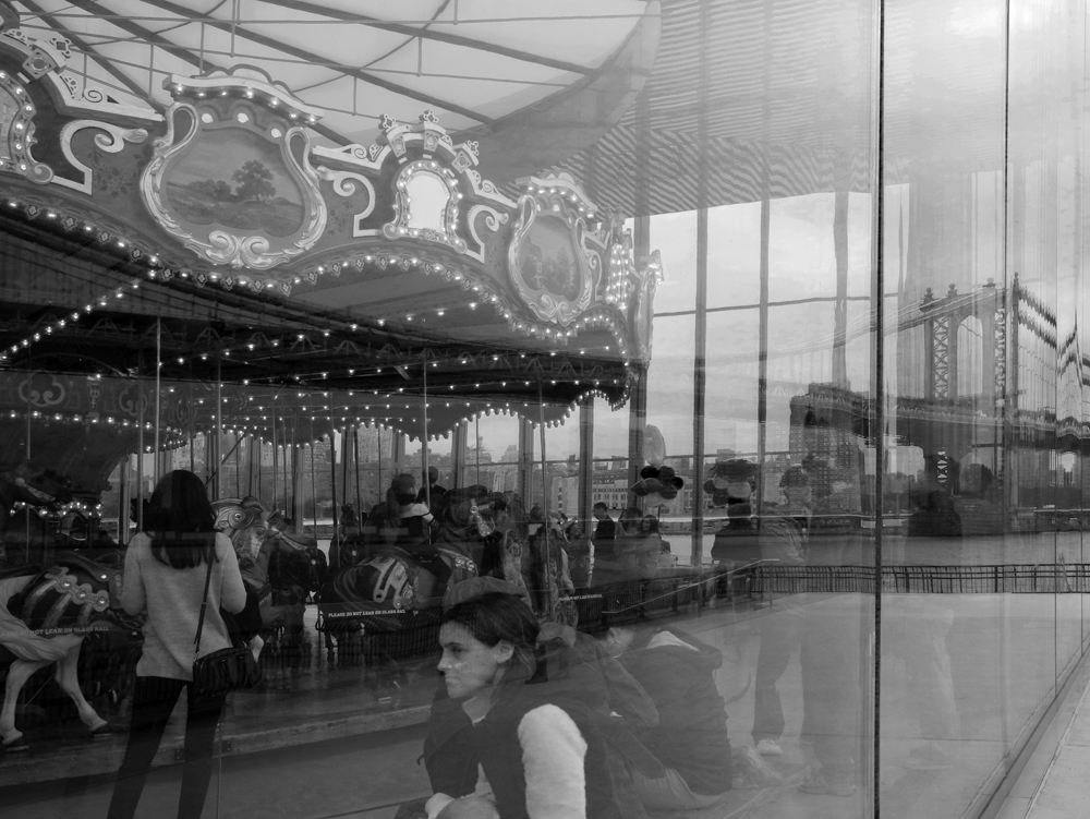 Reflections of New York Landmarks: Brooklyn Bridge (1)