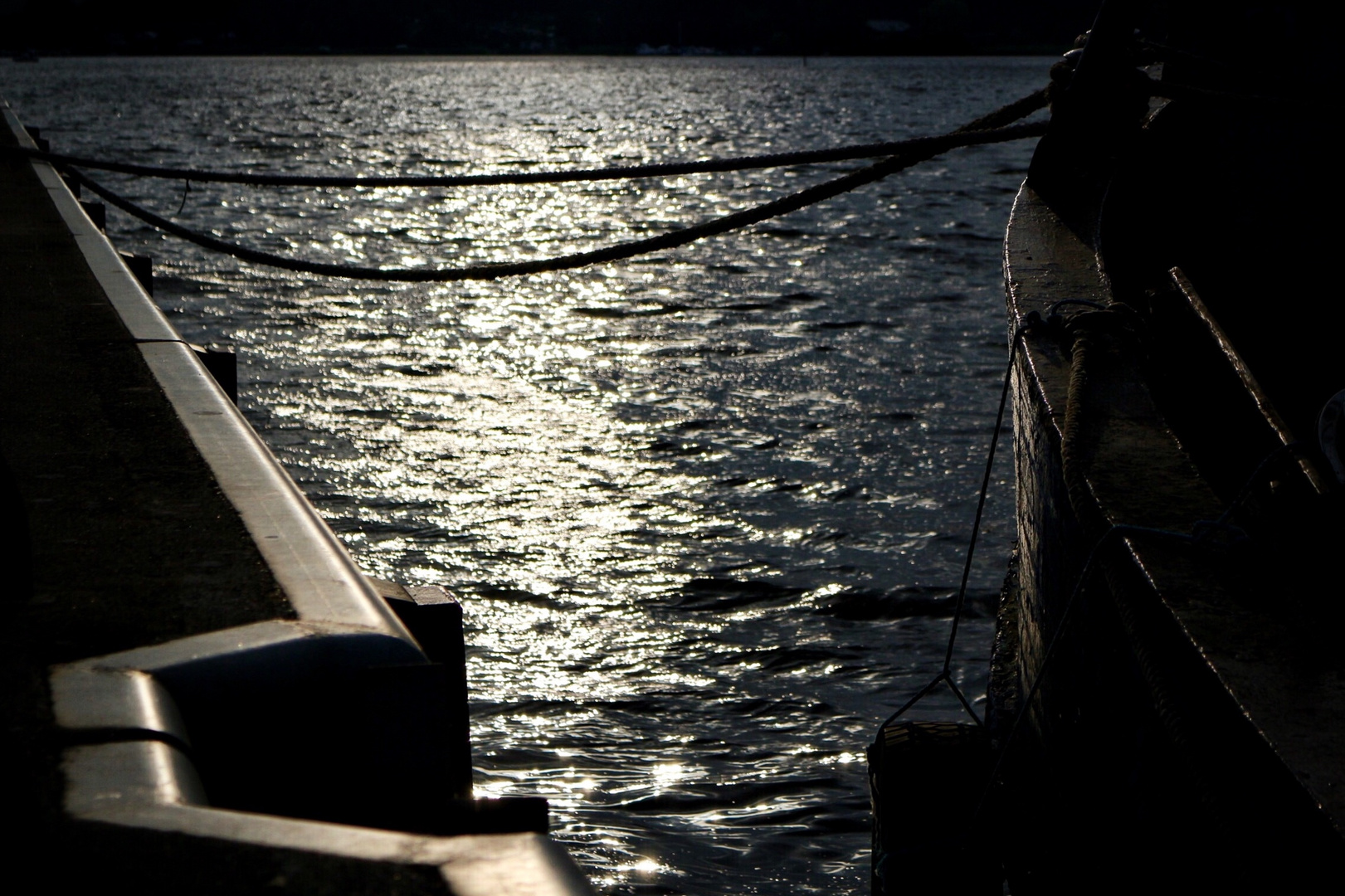 Reflections of summer sun rays