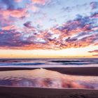 Reflections on the beach