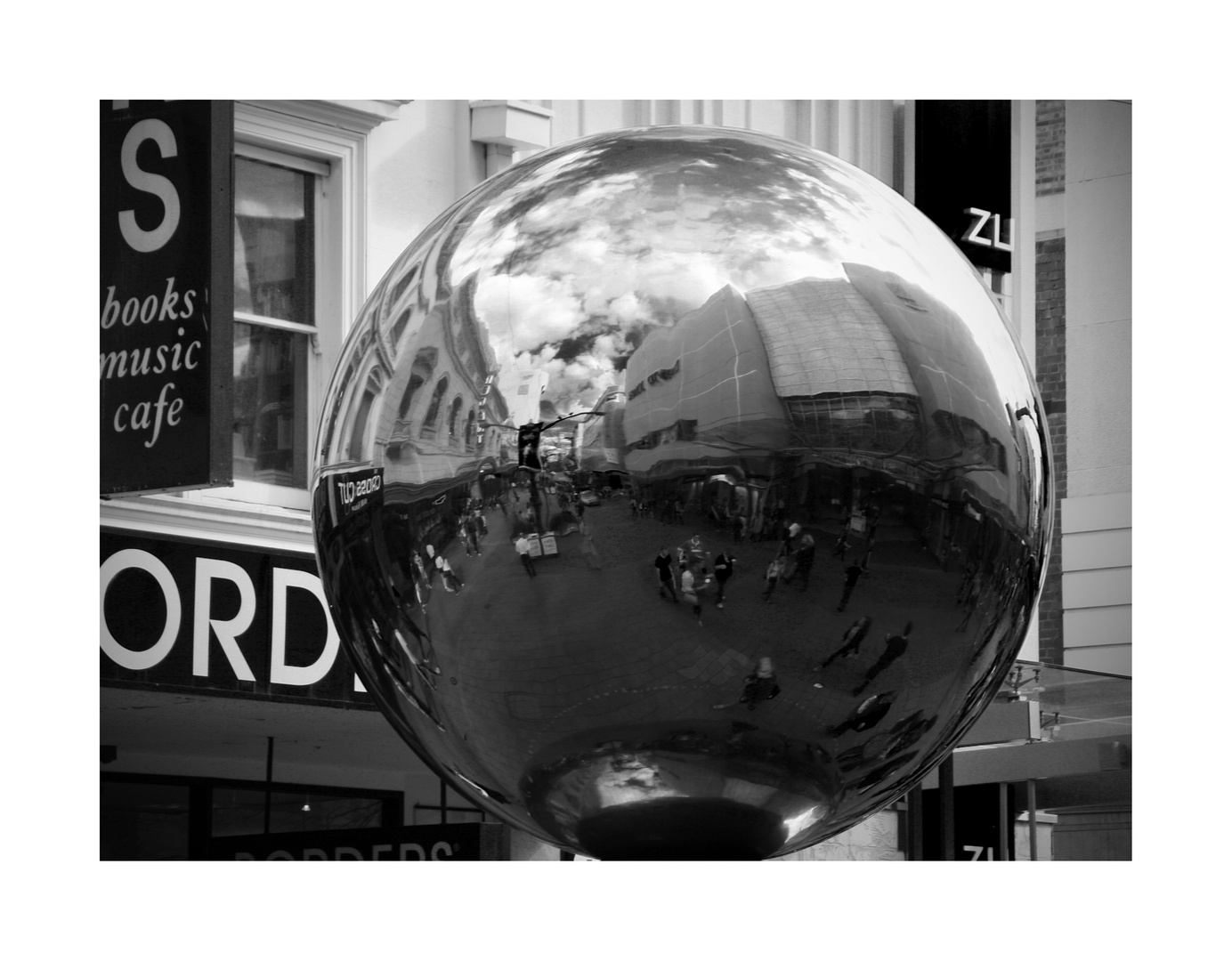 reflective metal ball - Adelaide -