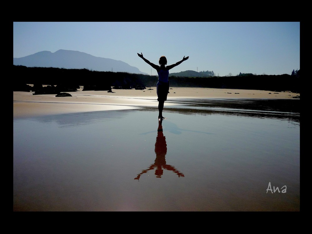 Reflejo en la arena