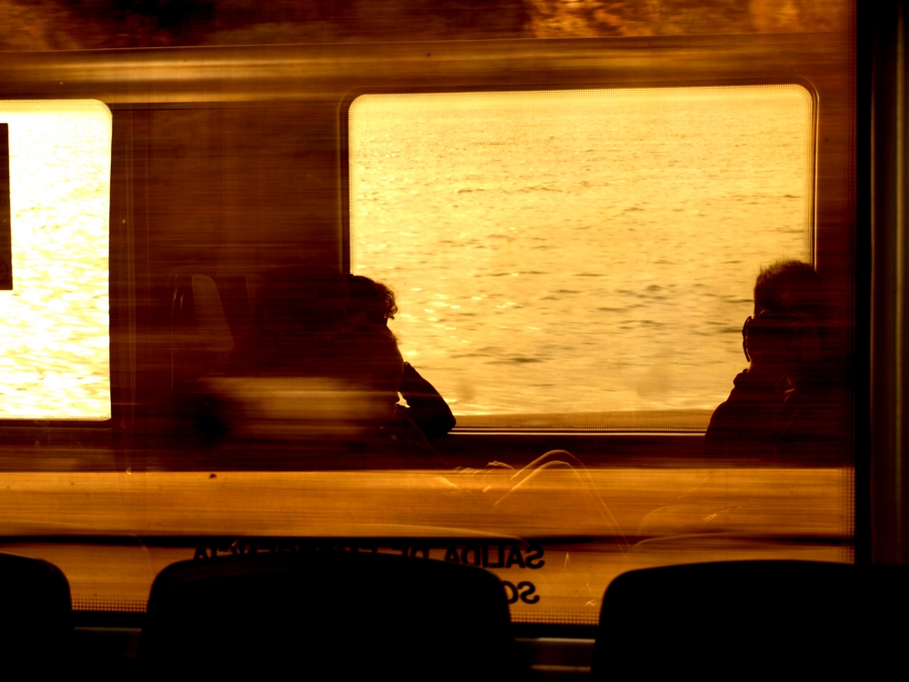 Reflejos en el tren