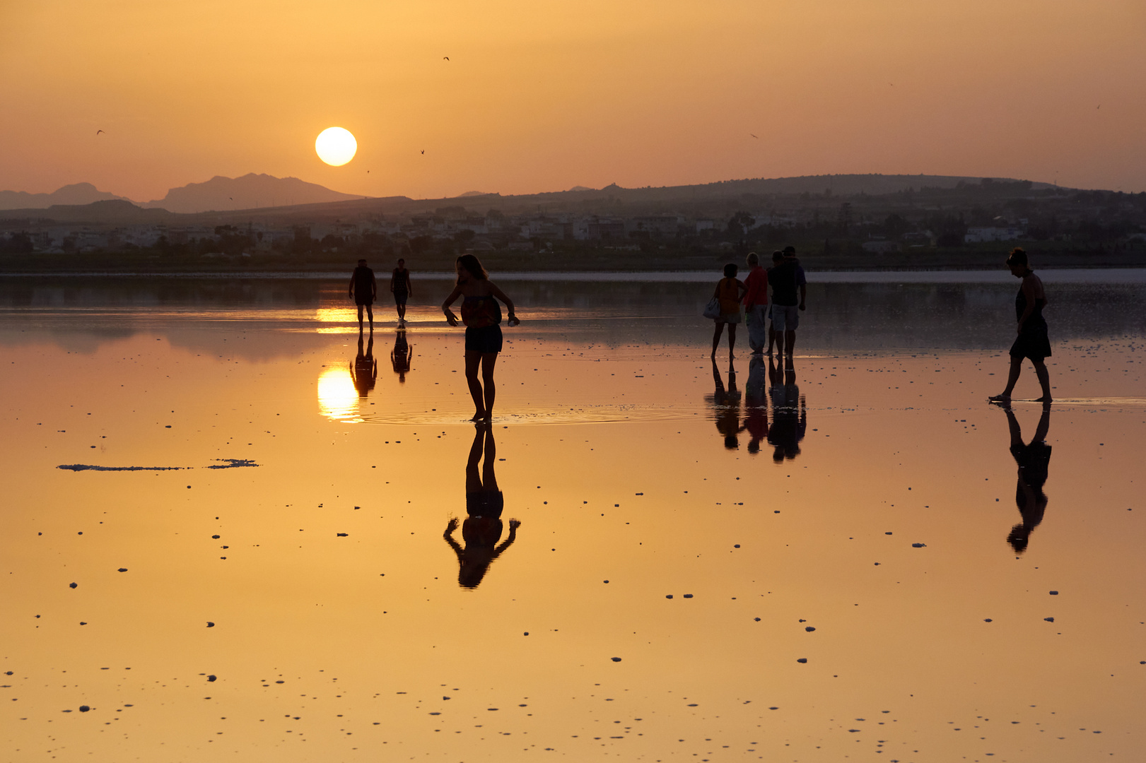 Reflejos en las salinas