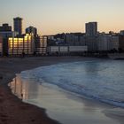 Reflejos en una puesta de sol de Marzo. La Coruña