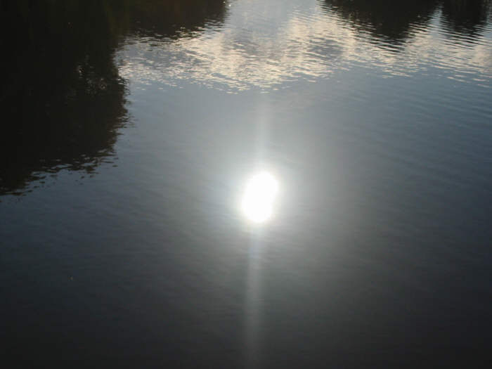 Reflektierte Sonne