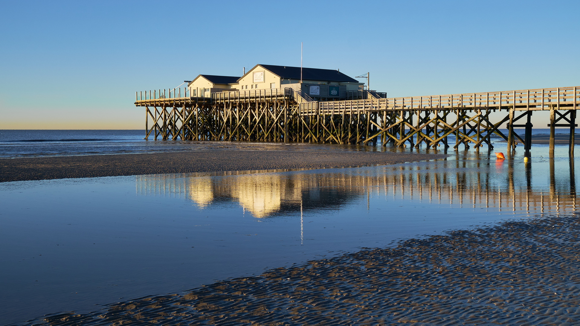 Reflektion an der Nordseeküste