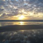 reflet des nuages dans la mer