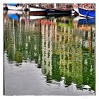 Reflet sur le bassin d'Honfleur