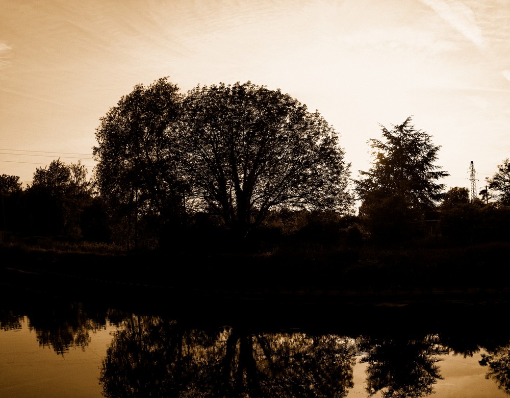 reflet sur le canal