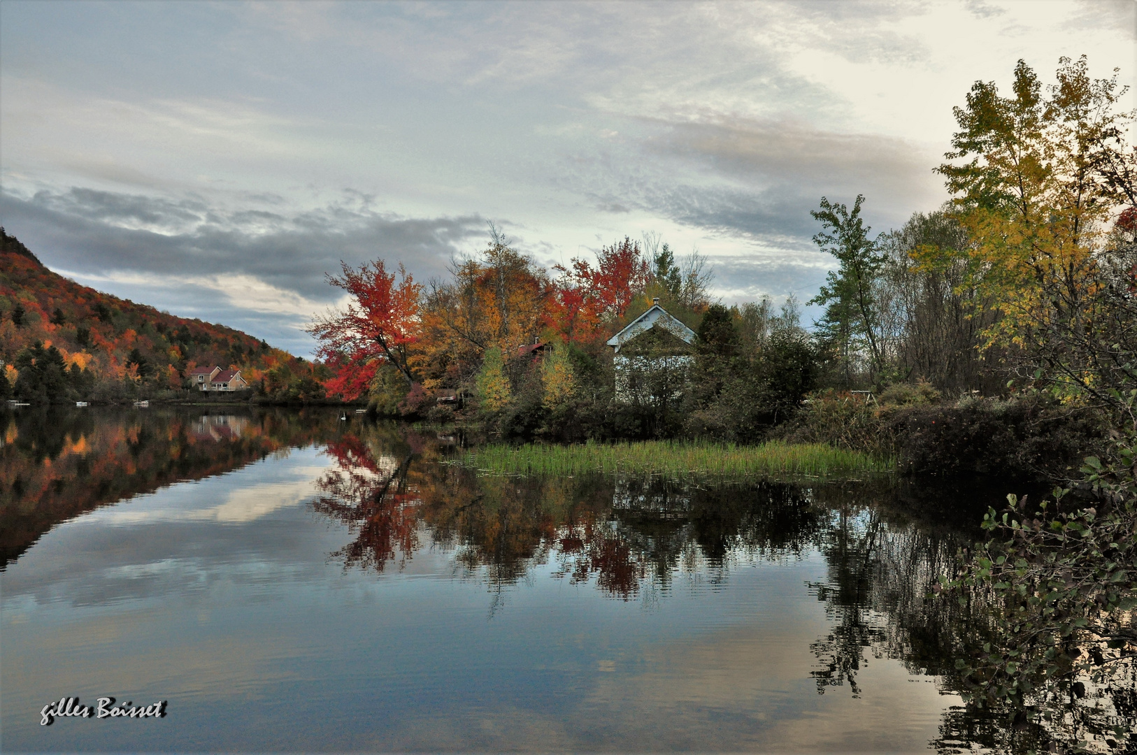 reflets d'automne sur l'étang de Sugar Loaf