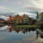 reflets d'automne sur l'étang de Sugar Loaf