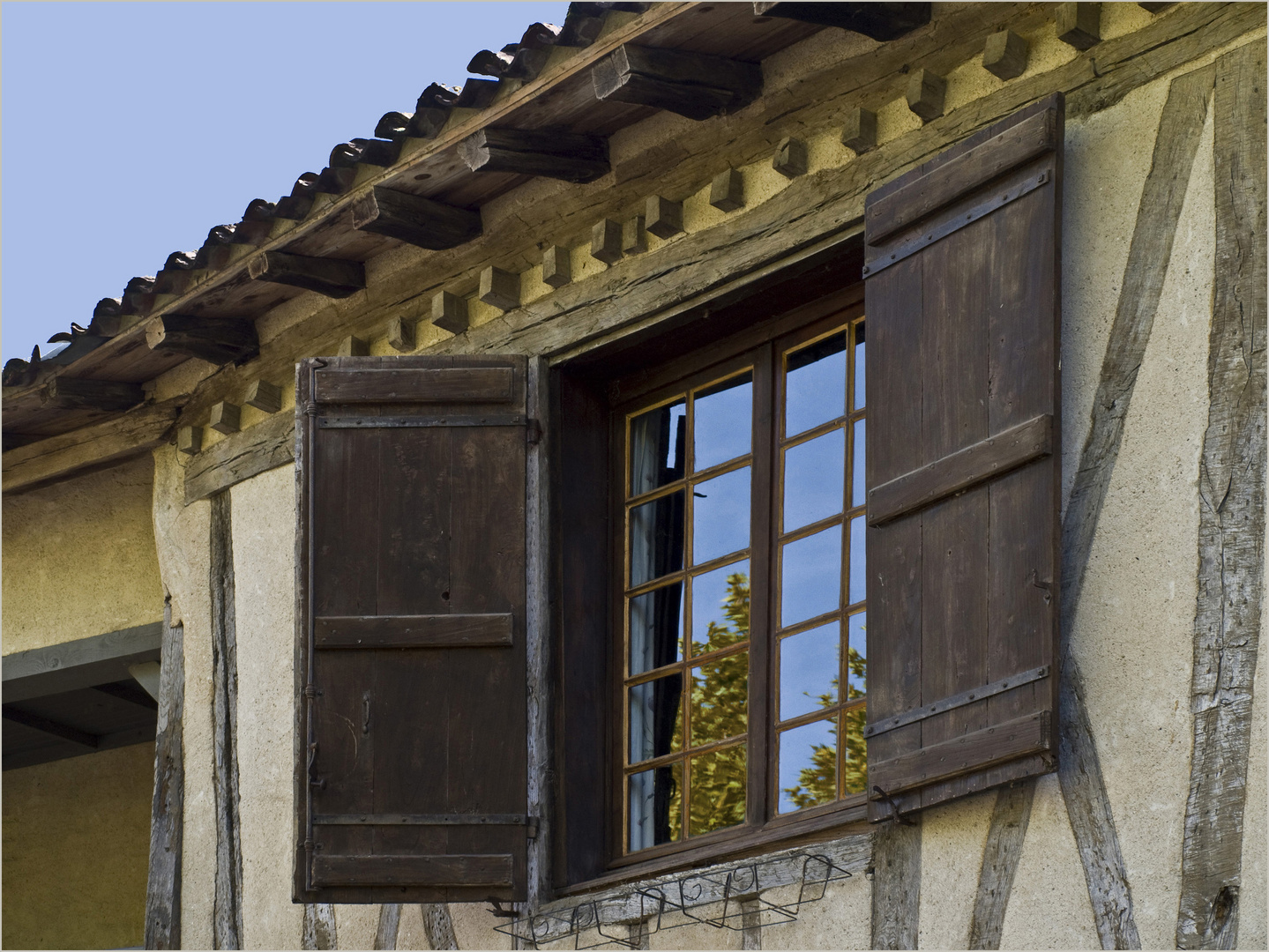 Reflets de début d’automne à la bastide de Fources (Gers)