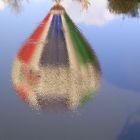 Reflets de ma montgolfiere sur les bords de la Loire