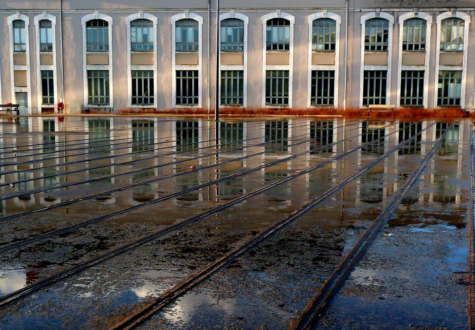 reflets d'eau de pluie