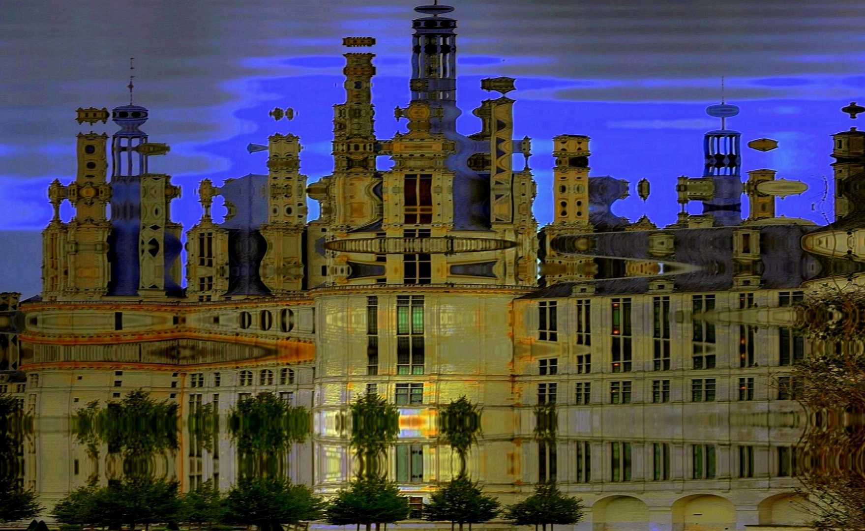 Reflets d'un célèbre château