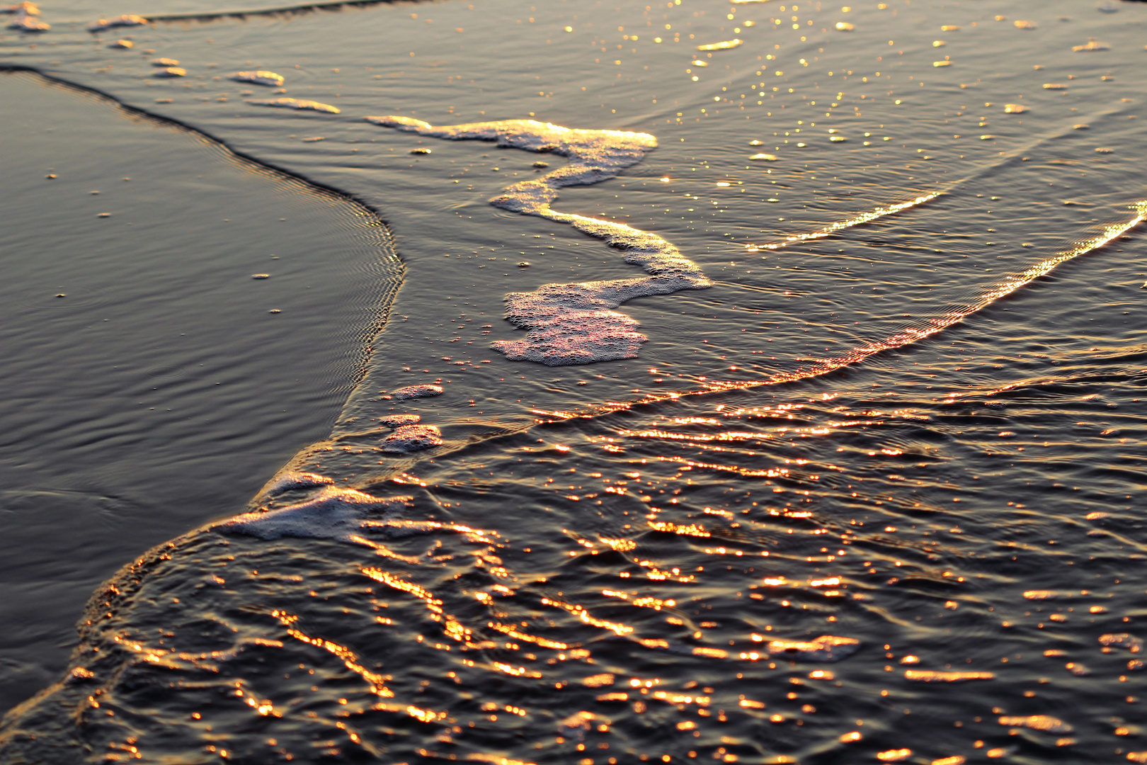 Reflets en bord de mer