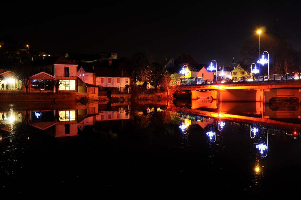 Reflets nocturnes en décembre