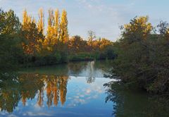 Reflets sur la Baïse à l’automne