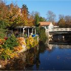 Reflets sur la Charente en novembre à Civray