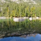 Reflets sur le lac vert 