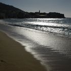 Reflets sur une plage corse