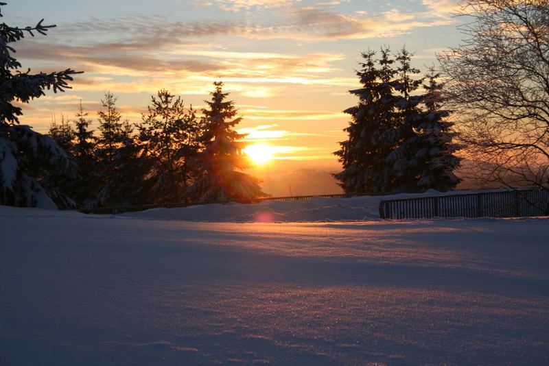 Reflexe im Schnee