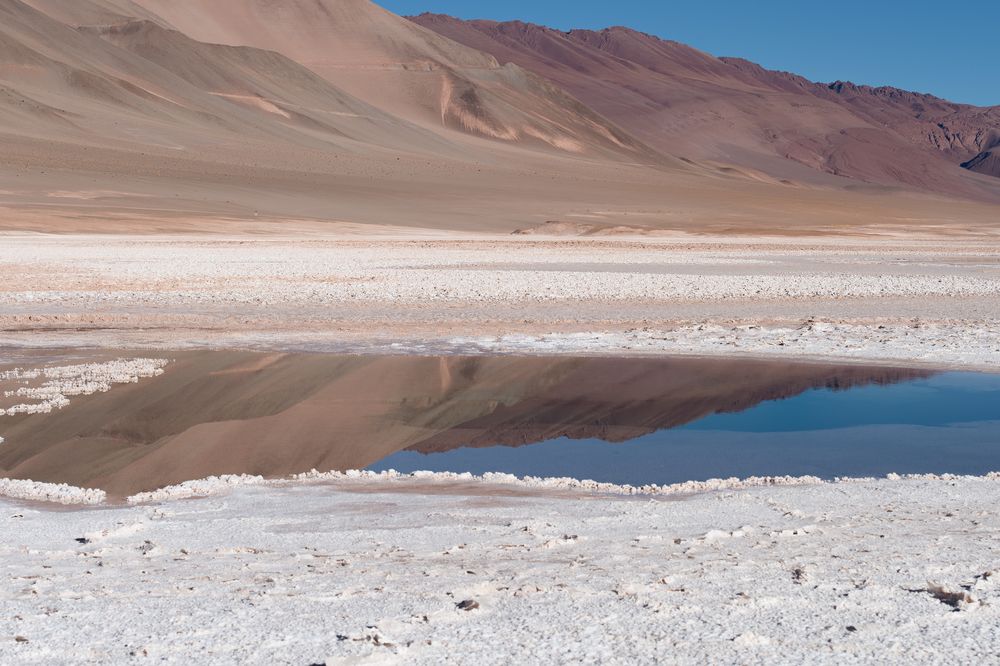 Reflexion im Ojo del Mar
