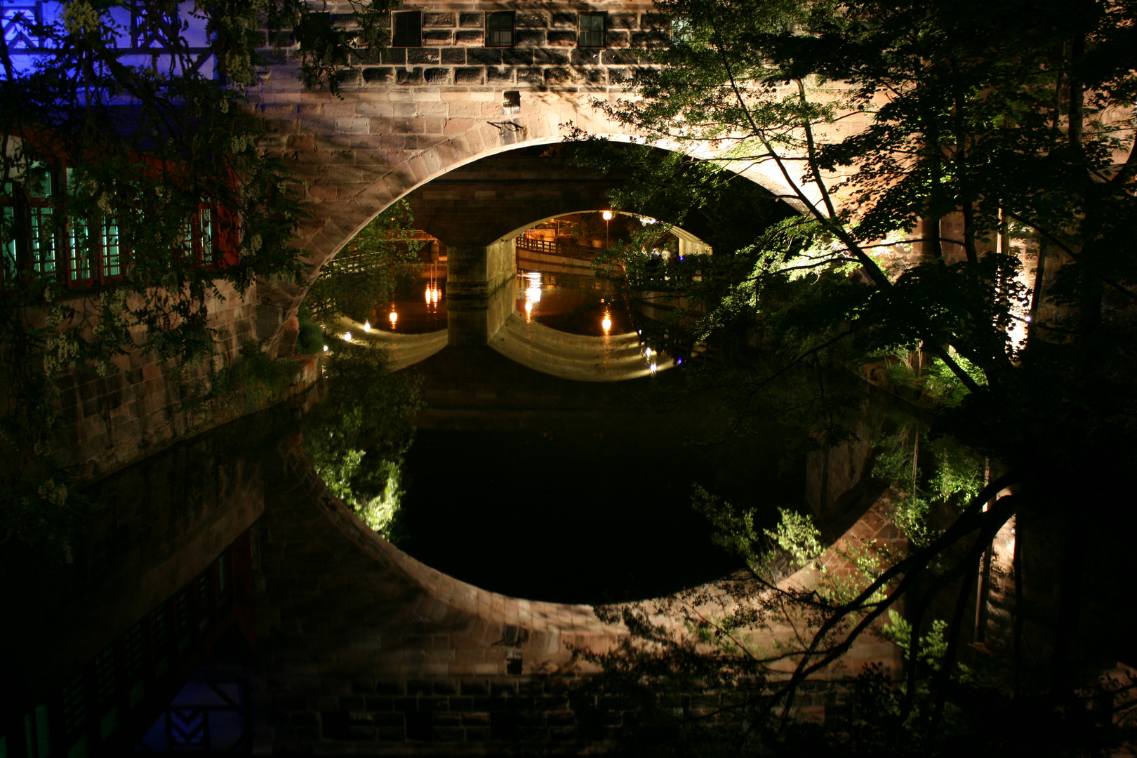 Reflexionen auf der Pegnitz